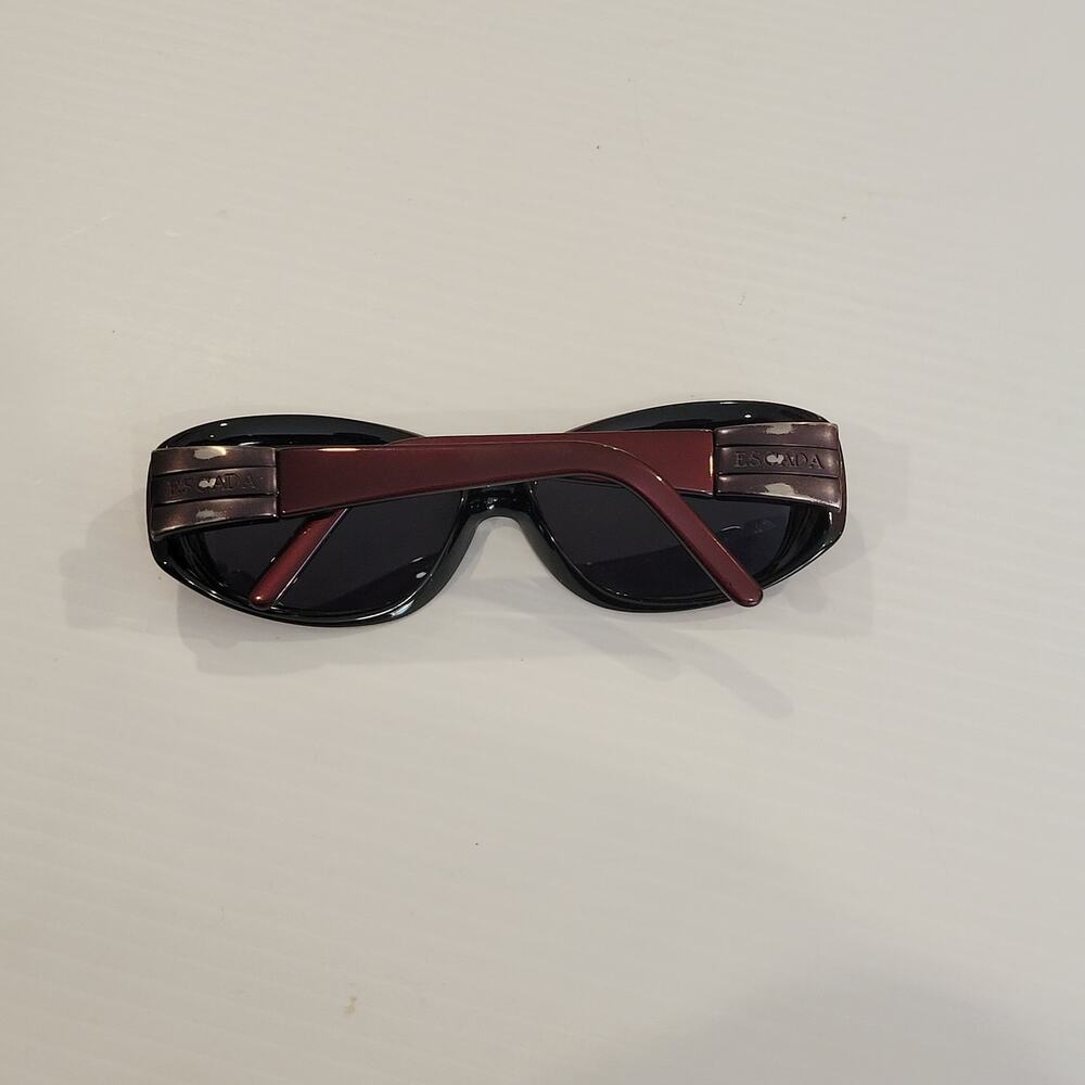 Womens sunglasses Escada B425 Maroon plastic frames gray lenses 58x15x135 - Picture 8 of 13